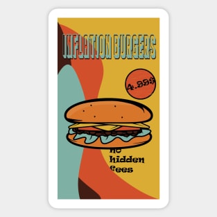 Vintage Retro Burger Sticker